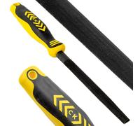 C.K Tools Engineers - Lima semicircolare da 150 mm, punta affusolata a taglio secondario, acciaio ad alto tenore di carbonio, impugnatura ergonomica a due componenti, fissaggio sicuro, cordino