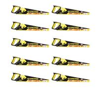 C.K Tools Sabretooth Trade - Set di 10 seghe a mano universali per legno, con denti tripli da 500 mm, lama in acciaio SK5 da 500 mm, impugnatura ammortizzata, pannello a taglio trasversale CK T0840 20