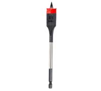 C.K Tools Vorteck CK T2953-18 - Punta per fresa piatta per legno, 18 mm x 152 mm, punta filettata autoserrante, attacco esagonale Quick Lock, adatta per avvitatore a percussione, acciaio al carbonio