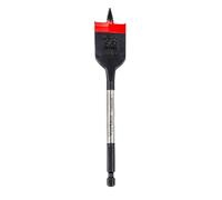 C.K Tools Vorteck CK T2953-28 - Punta per fresa piatta per legno, 28 mm x 152 mm, punta filettata autoserrante da 1/4", attacco esagonale Quick Lock, adatta per avvitatore a percussione, acciaio al
