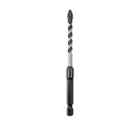 C.K Tools Vorteck HD - Punta per trapano per pietra e piastrelle, 6 mm x 105 mm, punta a freccia in metallo duro resistente agli urti, attacco esagonale Quick Lock da 1/4", per mattoni, calcestruzzo