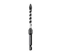 C.K Tools Vorteck HD - Punta per trapano per pietra e piastrelle, 7 mm x 105 mm, punta a freccia in metallo duro resistente agli urti, attacco esagonale Quick Lock da 1/4", per mattoni, calcestruzzo