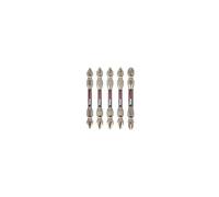 C.K Tools Vorteck - Set di 5 punte per avvitatore a percussione a doppia punta, punta Pozidriv da 65 mm per avvitatori a percussione, gambo esagonale Quick Lock, zona di torsione magnetica, confezione