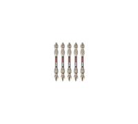 C.K Tools Vorteck - Set di 5 punte per cacciavite a percussione PZ2, 65 mm, Pozidriv per avvitatori a percussione, attacco esagonale da 1/4", zona di torsione magnetica, confezione da 5 pezzi CK T4481