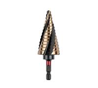 C.K Tools Vorteck T3016 6-32 - Punta a gradini HSS Cobalto al 5%, attacco esagonale Quick-Lock per acciaio inossidabile, ottone e lamiera, punta per sbavatura, pannelli di controllo, HLK, T3016 6-32
