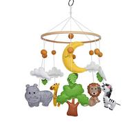 C&K WORKS Baby Nursery Mobile Soft Jungle Safari Zoo Animali