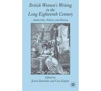 C. Kaplan British Women's Writing in the Long Eighteenth Cent (Copertina rigida)