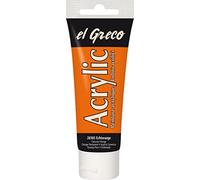 C.KREUL - Vernice acrilica el Greco, arancione puro, 75 ml … base d'acqua, si asciuga rapidamente, lucida, intensa, resistente … la luce, diluibile in acqua, m'tinguable tra loro, utilizzabile opaco o
