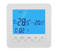 C-LOGIC 400-TC - Termostato Digitale Programmabile (No WiFi) per Riscaldamento, Installazione a Parete con 2 Fili, Funziona con 2 Batterie AA, Display LCD e Controllo Manuale o Automatico