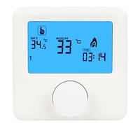 C-LOGIC 410-TC - Cronotermostato Digitale Programmabile, Installazione a 2 Fili, Funziona con 2 Batterie AA, LCD Retroilluminato, Programmazione Flessibile Ora per Ora, Modalità Manuale e Vacanze