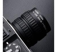 C Monte lenti focali fissi, corpo metallico, apertura ampia - vetro trasparente resistente, effetto sul campo profondo, focus manuale per la fotografia macrologica