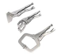 'C' Morsetto & Saldatura Morsetto Set 3pc - Sealey AK67 Nuovo