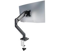 C-MOUNTS Supporto da scrivania per monitor singolo, movimento completo, regolabile per monitor da 13" a 32", braccio per monitor resistente con molla a gas, supporta da 4,4 a 9 kg, braccio per monitor