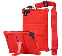 C/N Custodia Cover per AOYODKG H8, Ultra Leggero Protettiva Cover in Silicone con Supporto per Bambini per AOYODKG H8 8 Pollici, Rosso