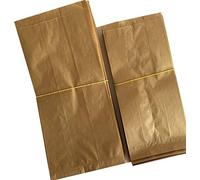 C.N. Sacchetti Carta Avana/Buste Carta Kraft Marrone per Alimenti PRECONTATE 50 Pezzi (12x26cm)