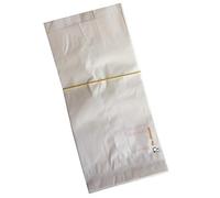 C.N. Sacchetti Carta Bianca/Buste Carta Kraft Bianchi per Alimenti PRECONTATE 50 Pezzi (25x50)