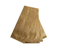 C.N. Sacchetti di Carta Marrone ANTIGRASSO 14x30 cm 100 PZ Sacchetto in Carta Kraft Marrone per Alimenti A RESIDUO Grasso:Pizza PIZZETTE Biscotti Dolci PIADINA PANINI Hamburger Street Food