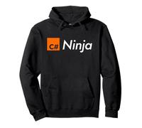 C# Ninja (C-Sharp) Felpa con Cappuccio