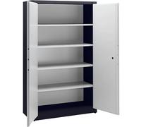 C+P | Armadio in acciaio con protezione antincendio | a norma UNI 4102 | alt x largh x prof 1950 x 1200 x 500 mm | grigio nerastro/grigio chiaro