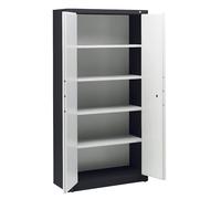 C+P | Armadio in acciaio con protezione antincendio | a norma UNI 4102 | alt x largh x prof 1950 x 930 x 500 mm | grigio nerastro/grigio chiaro