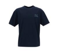 C.P. Company - 30/1 Jersey Logo T-Shirt - - Tops - Uomo - Blu - M