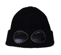 C.P. Company - Berretto a coste con lenti a maschera - - Accessories - Uomo - Nero - ONE SIZE