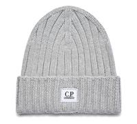 C.P. Company - Berretto in Lana Merino Extrafine con Logo - - Accessories - Uomo - Grigio - ONE SIZE