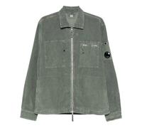 C.P. Company - Camicia Grigia con Zip e Tasche - - Jackets - Uomo - Grigio - M
