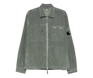 C.P. Company - Camicia Grigia con Zip e Tasche - - Jackets - Uomo - Grigio - M