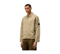 C.P. Company - Camicia in lino con zip - - Jackets - Uomo - Verde - M