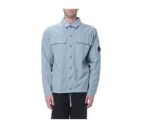 C.P. Company - Cotton Rip-Stop Boxy Button Lens Overshirt - - Jackets - Uomo - Blu - L