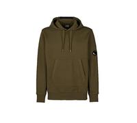 C.P. Company Diagonale Raised Fleece Pullover Hoodie, Verde (Ivy Green), M