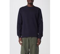C. P. COMPANY Felpa a girocollo in cotone con logo XL Blue
