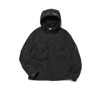 C.P. Company - Flatt Nylon Mixed Goggle Overshirt - - Jackets - Uomo - Nero - XL
