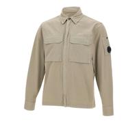 C.P. Company - Gabardine Zipped Lens Overshirt - - Jackets - Uomo - Beige - M