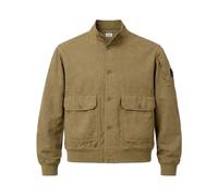 C.P. Company, ,Jackets ,Uomo ,Verde ,L Overshirt in Cotone e Lino