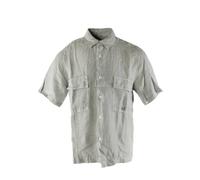 C.P. Company - Linen Short Sleeve Shirt - - Shirts - Uomo - Grigio - S