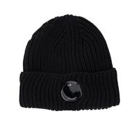 C.P. Company - Logo Wool Beanie - - Accessories - Uomo - Nero - ONE SIZE