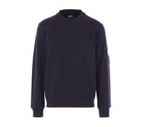C.P. Company - Maglione Blu con Collo a Barca e Tasca - - Sweatshirts & Hoodies - Uomo - Blu - M