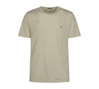 C.P. Company - Mercerized Jersey 70/2 Gasato T-shirt a Maniche Corte con Patch - - Tops - Uomo - Beige - S
