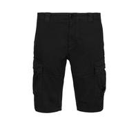 C.P. Company - Pantaloncini Cargo Elasticizzati in Raso di Cotone - -Shorts -Uomo -Nero -S