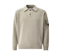 C.P. Company - Polo in Cotone Chenille con Lente - - Tops - Uomo - Beige - L