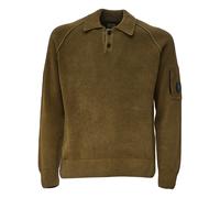 C.P. Company - Polo in Maglia Coste di Chenille - - Tops - Uomo - Marrone - M