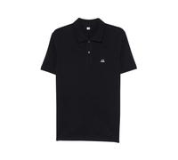 C.P. Company - Polo a Maniche Corte in Piquet Elasticizzato - - Tops - Uomo - Nero - L