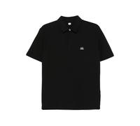 C.P. Company - Polo Nero con Logo T-shirt e Polo - - Tops - Uomo - Nero - 2XL