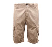 C.P. Company - Satin Stretch Bermuda Cargo Shorts - - Shorts - Uomo - Beige - S