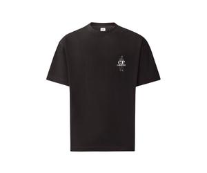 C.P. Company - T-shirt in Jersey 30/1 - - Tops - Uomo - Nero - M
