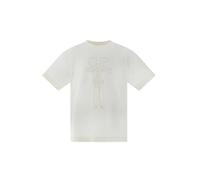C.P. Company T-shirt manica corta bambino con logo panna