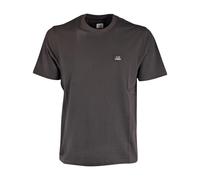 C.P. Company, ,Tops ,Uomo ,Nero ,L T-Shirt a Maniche Corte con Logo Applicato in Jersey 30/1