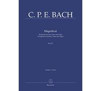 C.P.E.Bach: Magnificat Wq 215 (For Choir & Organ). For Accompagnamento di Organo